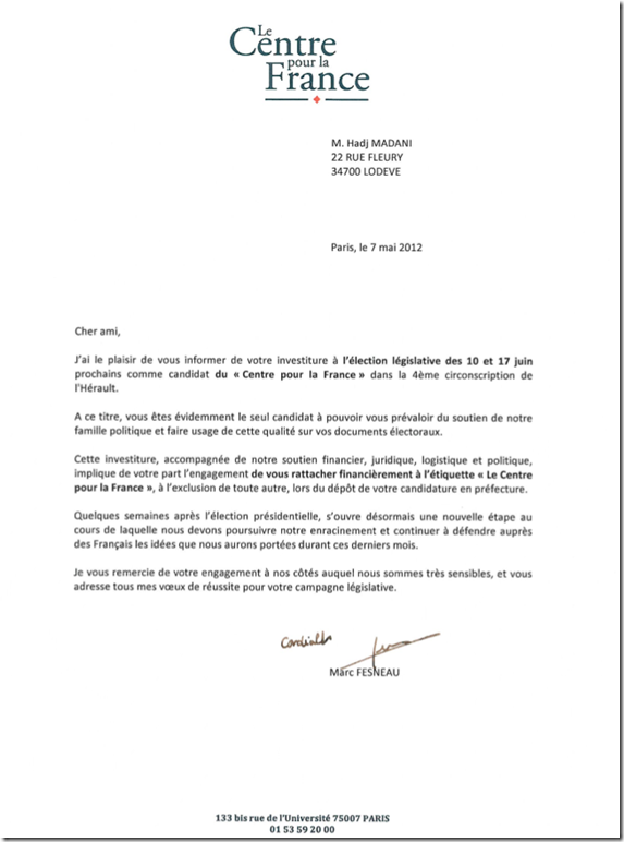 lettre_fesneau_rattachement