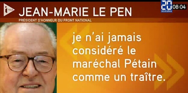 RÃ©sultat de recherche d'images pour "jean marie le pen et pÃ©tain"